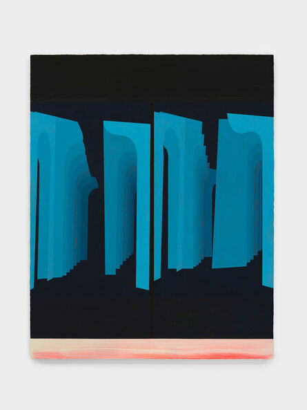 Julian Hoeber, ‘Blue Arches Crosseyed’, 2022