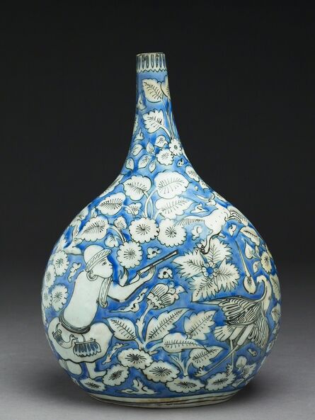 Unknown Artist, ‘Flask with figures, animals, and leaves’, 17th Century