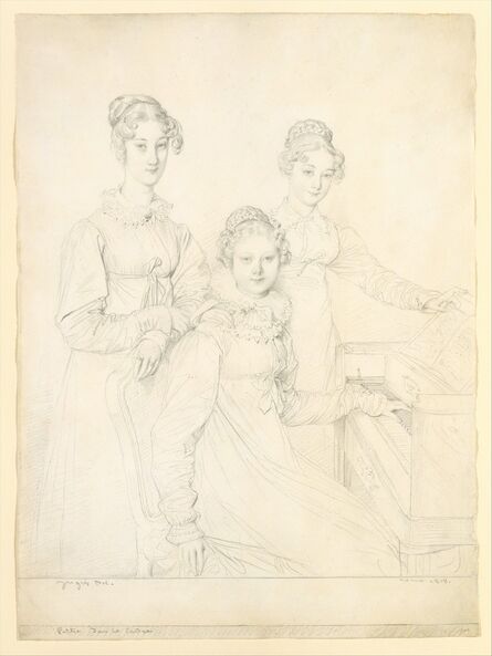 Jean-Auguste-Dominique Ingres, ‘The Kaunitz Sisters (Leopoldine, Caroline, and Ferdinandine)’, 1818