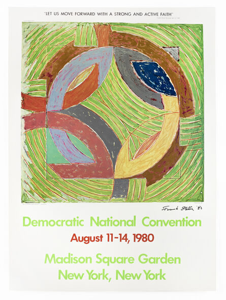 Frank Stella, ‘Democratic National Convention 1980 SIGNED (Polar Coordinate IV 1980)’, 1980