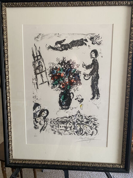 Marc Chagall, ‘Bouquet sur la Ville’, 1983