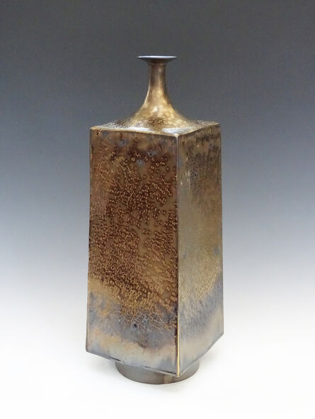 Hideaki Miyamura, ‘Square vase with gold glaze’, n/a