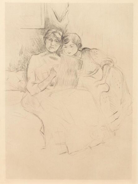 Berthe Morisot, ‘La Lecon de dessin (Berthe Morisot, dessinant avec sa fille) (The Drawing Lesson [Berthe Morisot Drawing with Her Daughter])’, 1889
