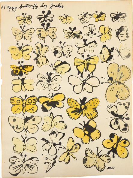 Andy Warhol, ‘Happy Butterfly Day’, 1955