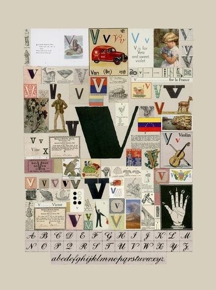 Peter Blake, ‘Alphabet : The letter V (Artist Proof)’, ca. 2020