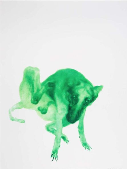 Zhou Chunya 周春芽, ‘Green Dog no.2’, 2012