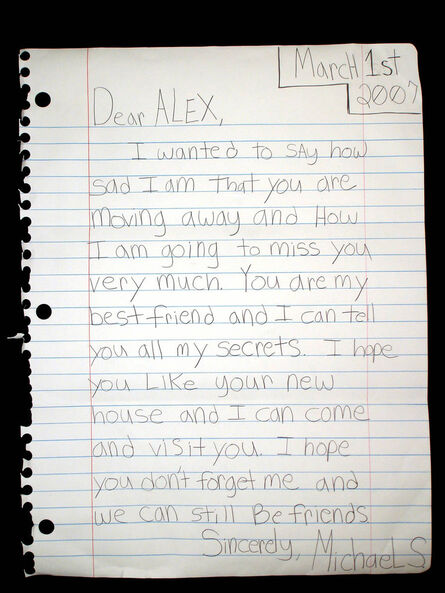 Michael Scoggins, ‘Dear Alex’, 2007