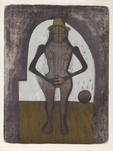 Rufino Tamayo, ‘Femme au Collant Rose (Mujer Con Mallas Rosas)’, 1969