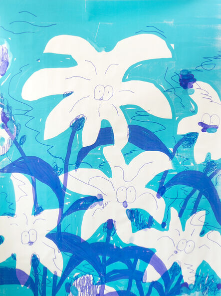 Stefan Marx, ‘Turquoise Flowers’, 2020