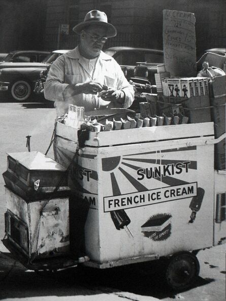 John Albok, ‘Untitled (ice cream vendor)’, 1958