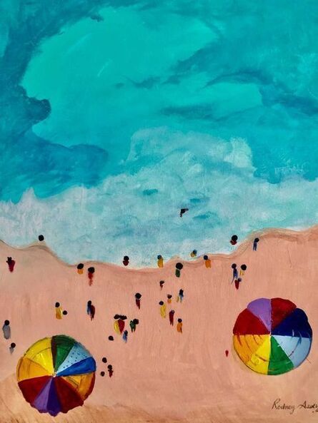 Rodney Asikhia, ‘View of the beach from above’, 2021