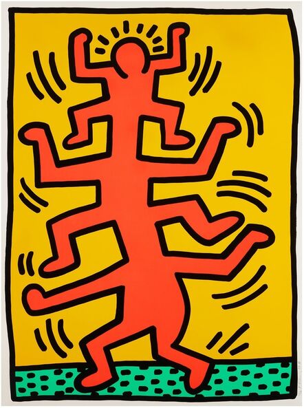 Keith Haring, ‘GROWING (1)’, 1988