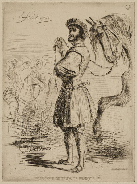 Eugène Delacroix, ‘Un Seigneur du temps de François Ier’, 1833