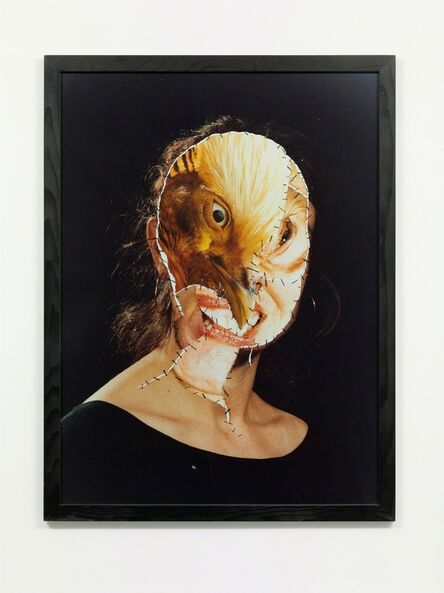 Annegret Soltau, ‘GRIMA – Selbst mit Vogel (GRIMA – Self with bird)’, 1988