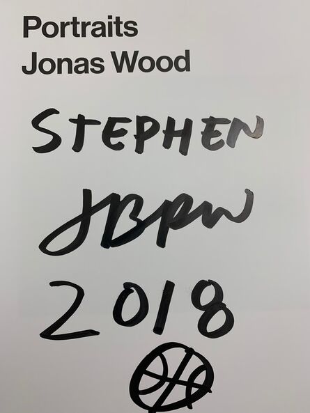 Jonas Wood, ‘Jonas Wood Hand Signed Gagosian Portraits Hard Bound Cover Book NYC David Kordansky Basketball Signature  ’, 2016