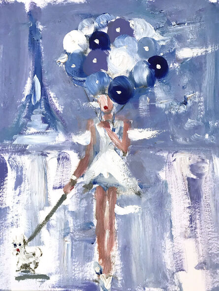 Cindy Shaoul, ‘Girl with Balloons in Paris’, 2020