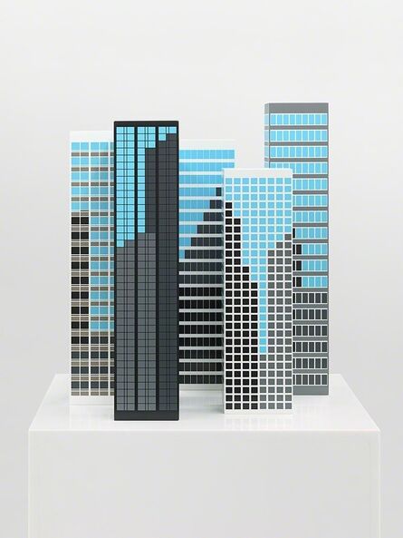 Julian Opie, ‘Modern Towers 3’, 2017