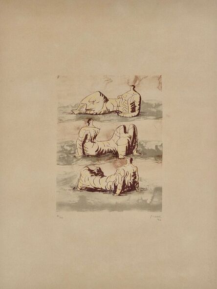 Henry Moore, ‘Three reclining figures’, 1971