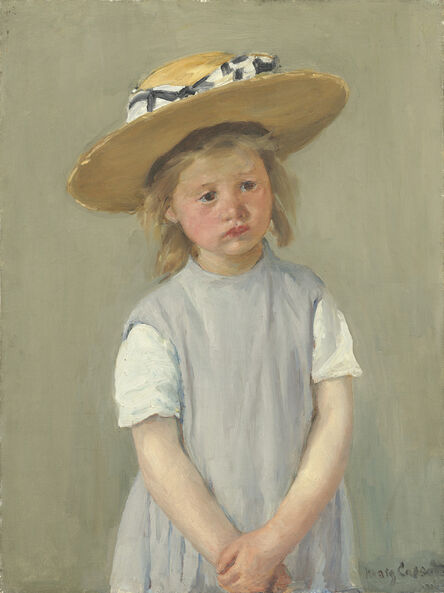 Mary Cassatt, ‘Child in a Straw Hat’, ca. 1886
