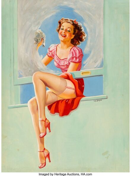Ellen Barbara Segner, ‘Good Looking calendar illustration’, 1946