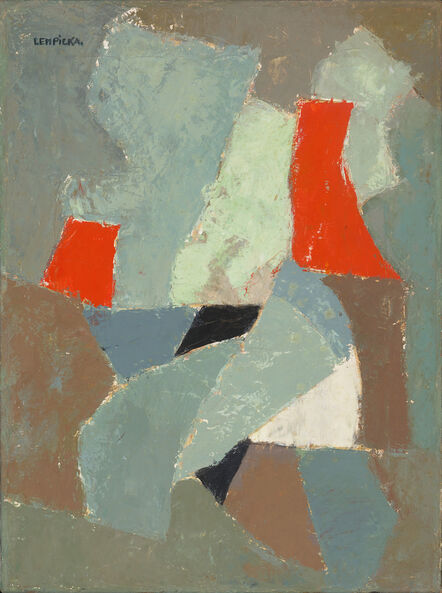 Tamara de Lempicka, ‘Abstract Composition in Blue and Orange’, ca. 1950