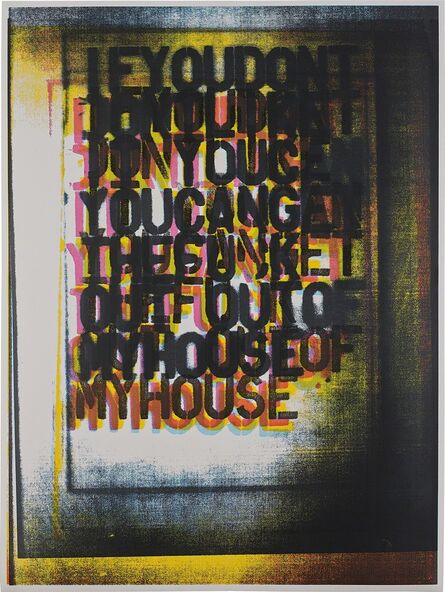 Christopher Wool, ‘My House I’, 2000