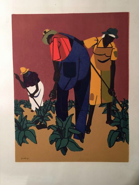 Robert Gwathmey, ‘TOBACCO FARMERS’, 1947