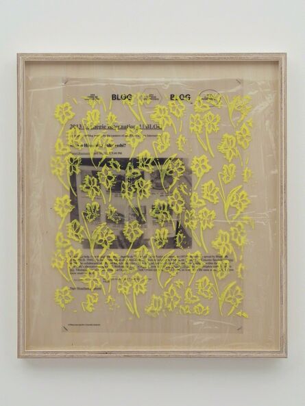 Yuki Okumura, ‘Collaboration Study (Daniel's Post - Yellow)’, 2019