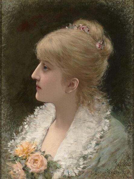 Emile Eisman-Semenowsky, ‘Portrait of a Young Woman’, 1882
