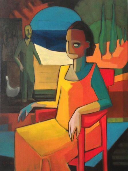 Sandro Nocentini, ‘Woman on red chair ’, 2014