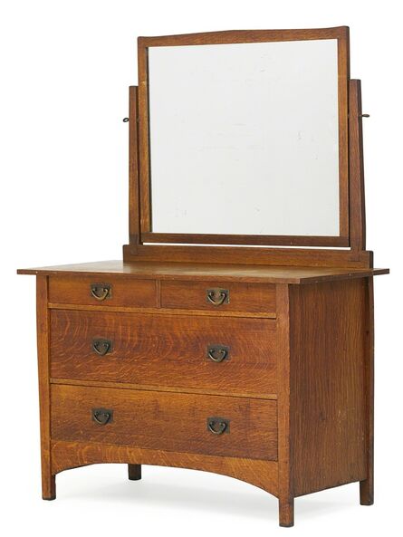 Gustav Stickley, ‘Dresser with mirror’, ca. 1905-12