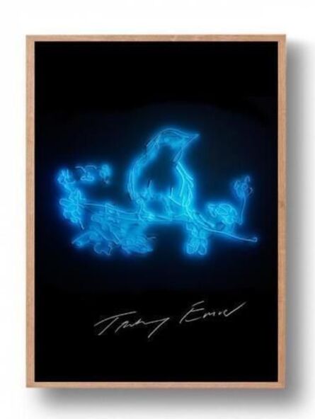 Tracey Emin, ‘TRACEY EMIN SIGNED BLUE NEON POSTER "MY FAVOURITE LITTLE BIRD" EDT OF 500 RARE!’, 2015