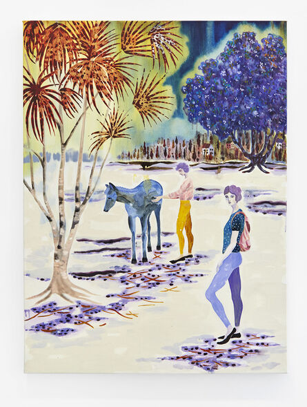 Freya Douglas-Morris, ‘The spellbound horse in his field of white sand’, 2018