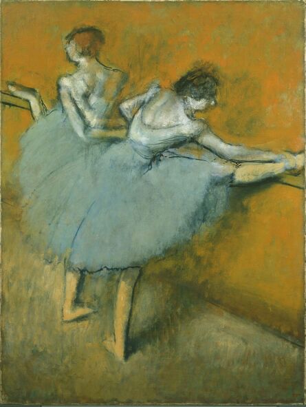 Edgar Degas, ‘Dancers at the Barre’, ca. 1900