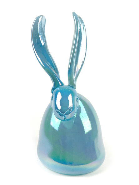 Hunt Slonem, ‘Turquoise Bunny’, 2020