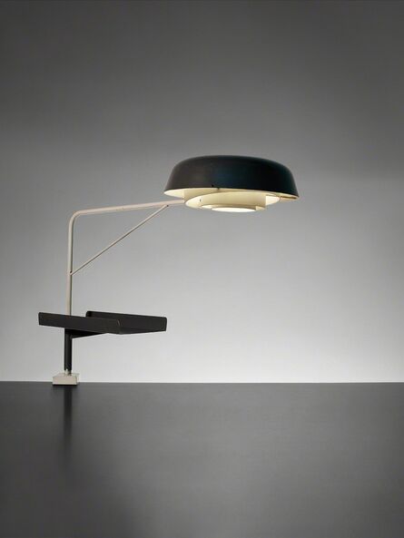 Robert Mathieu, ‘Rare pivoting desk lamp and paper tray’, ca. 1950