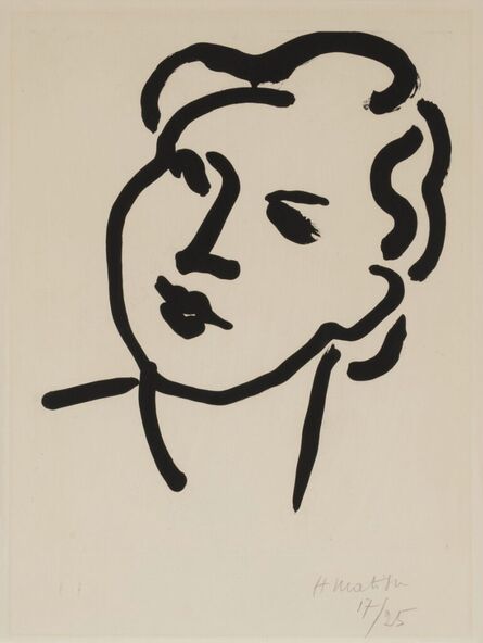 Henri Matisse, ‘Nadia au visage rond’, 1948