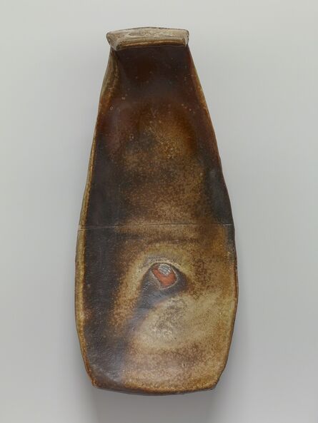 Randy Johnston, ‘Spoon form dish, natural ash glaze with kaolin slip’, N/A