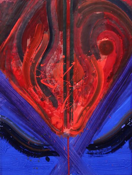 Josep Grau-Garriga, ‘Untitled - Red and Blue Abstract’, ca. 1970