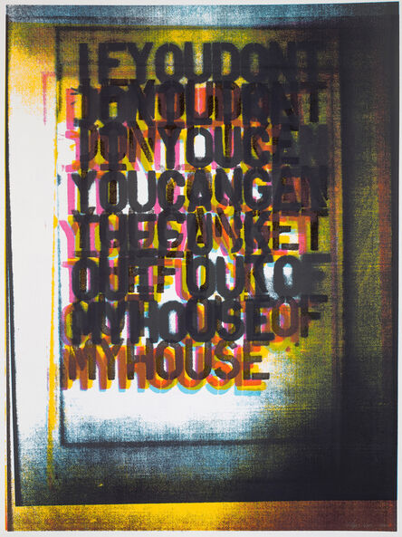 Christopher Wool, ‘My House I’, 2000