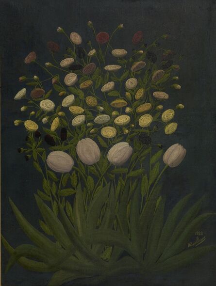André Bauchant, ‘Tulips and Buttercups’, 1928