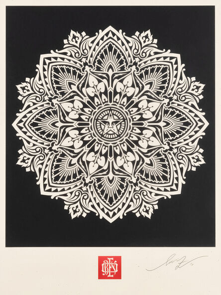 Shepard Fairey, ‘Mandala Ornament 1 & 2 (Black & Cream)’, 2010
