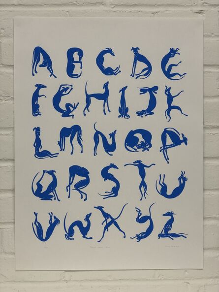 Hannah Rawe, ‘Bugbrick’s Alphabet in Blue’, 2019