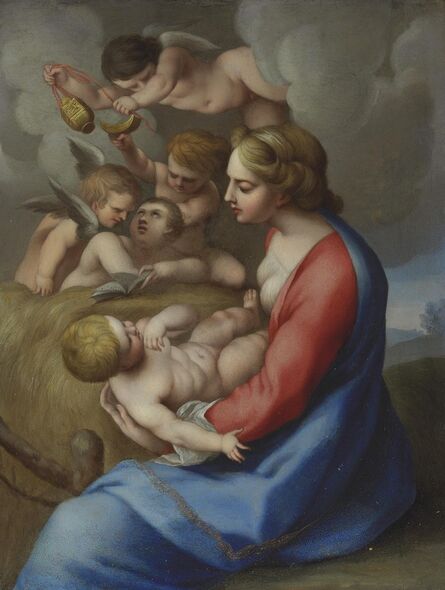Circle of Lubin Baugin, ‘Madonna and Child with angels’