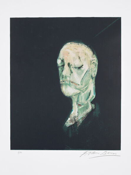Francis Bacon, ‘Masque mortuaire de William Blake (after, Study of Portrait based on The Life Mask of William Blake 1955) (S. 27, T. 29)’, 1991