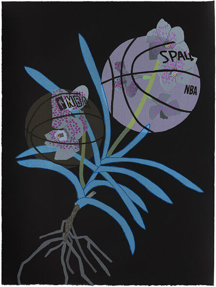 Jonas Wood, ‘Double Basketball Orchid (State III)’, 2020