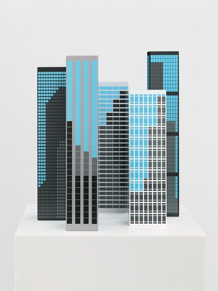 Julian Opie, ‘Modern Towers 1’, 2017