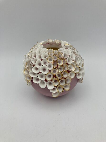 Delfina Emmanuel, ‘Small Pink Floral Moon Jar ’, 2024