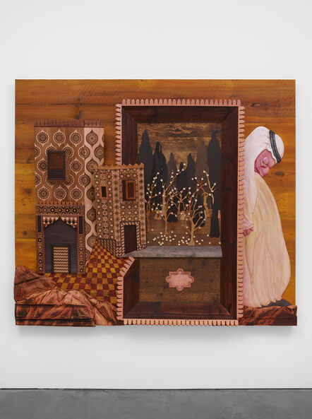Wael Shawky, ‘The Gulf Project Camp: Carved wood (after Haft awrang 'Seven thrones' by Jami, 1556-1565)’, 2019