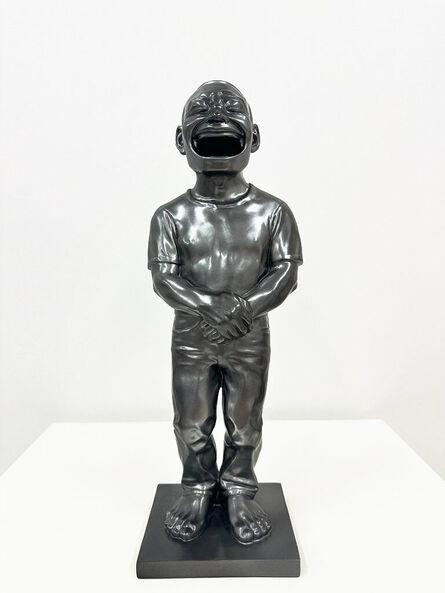 Yue Minjun, ‘"Genesis" (元氣) Bronze Incense Chamber (Silver)’, 2020